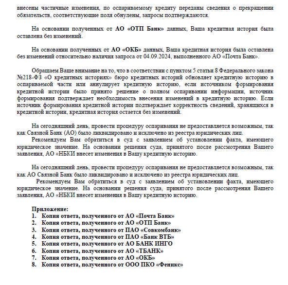 очистили КИ от "фантомных" долгов