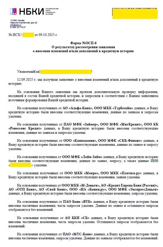 Неверный ИНН, "чужой" кредит от МФО