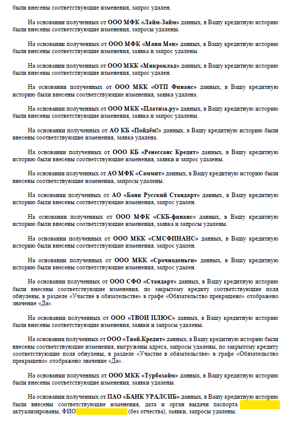 оспаривание неправомерных запросов и заявок