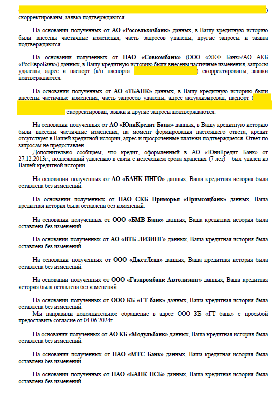 Оспаривание активного кредита